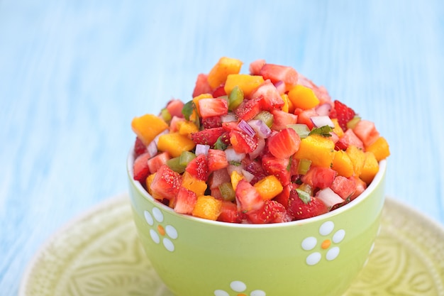 Salsa de mango y fresa