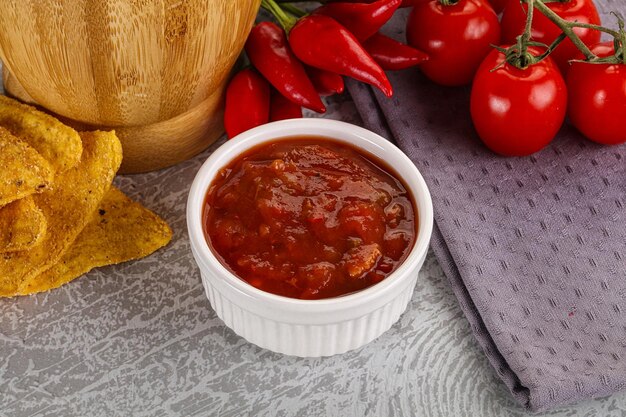 Salsa mexicana picante salsa de salsa