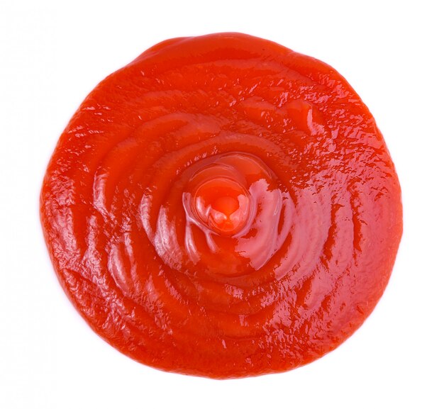 Salsa de tomate aislada