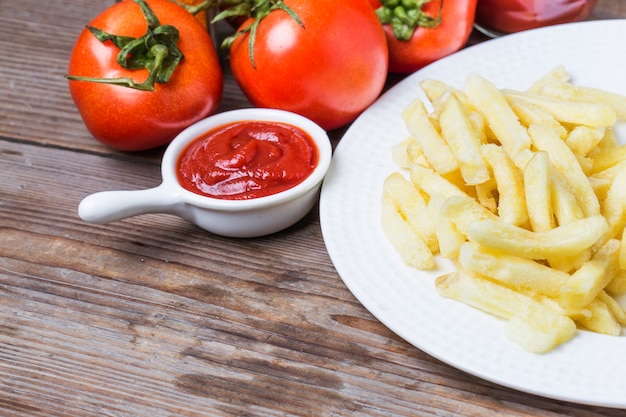 Foto salsa de tomate de la junta