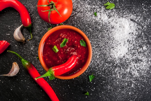 Salsa de tomate picante