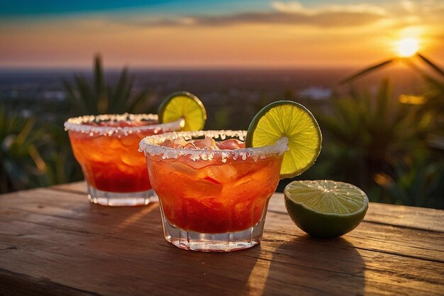 Salsa und Margaritas auf der Sunset Party