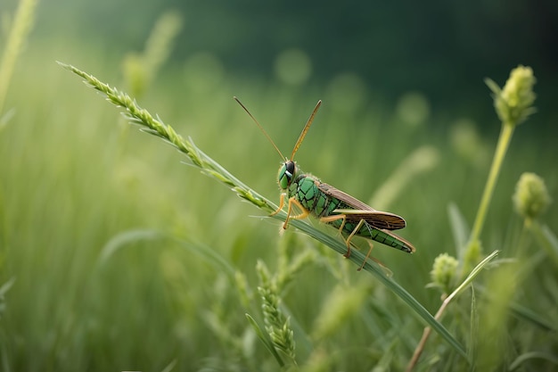 Foto el saltamontes de prado el saltamontes