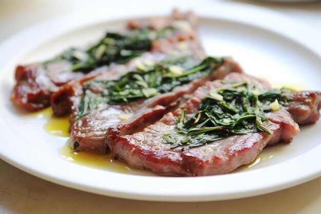 Saltimbocca con mantequilla de salvia de ajo