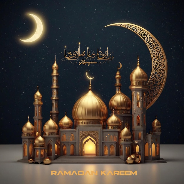 Foto saludo de eid mubarak o ramadán kareem mandala diseño de fondo artístico en color dorado