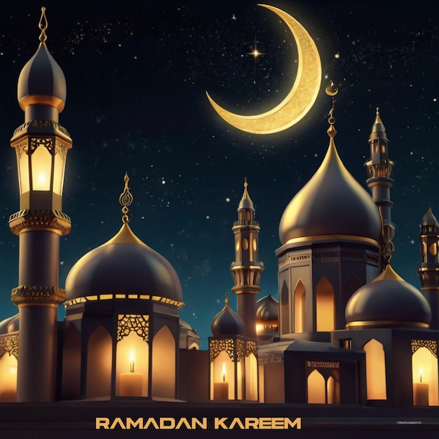 Saludo de Eid Mubarak o Ramadán Kareem Mandala de lujo diseño de fondo místico en color oro