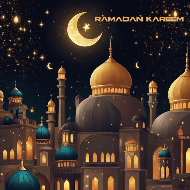 Saludo de Eid Mubarak o Ramadán Kareem Mandala de lujo nuevo diseño de fondo místico en color oro