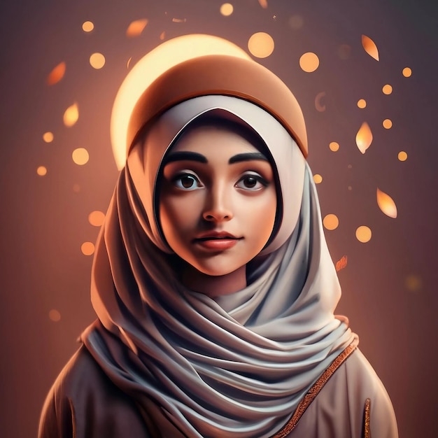 Saludo islámico de foto gratuita en un estilo de papel Ilustración de Ramadan Kareem