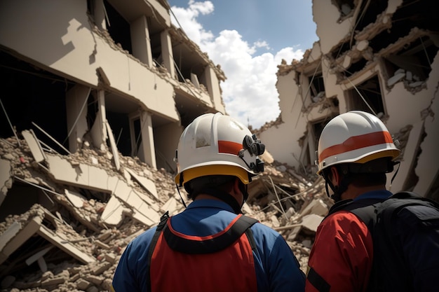 Salvadores limpam escombros de casas após o terremoto