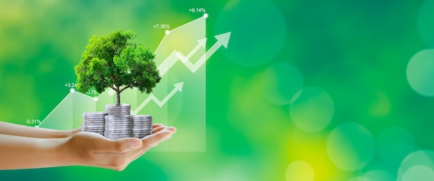 Salvando ecologia csr verde empresarial ética empresarial boa governança ideias de investimento e crescimento de negócios conceito