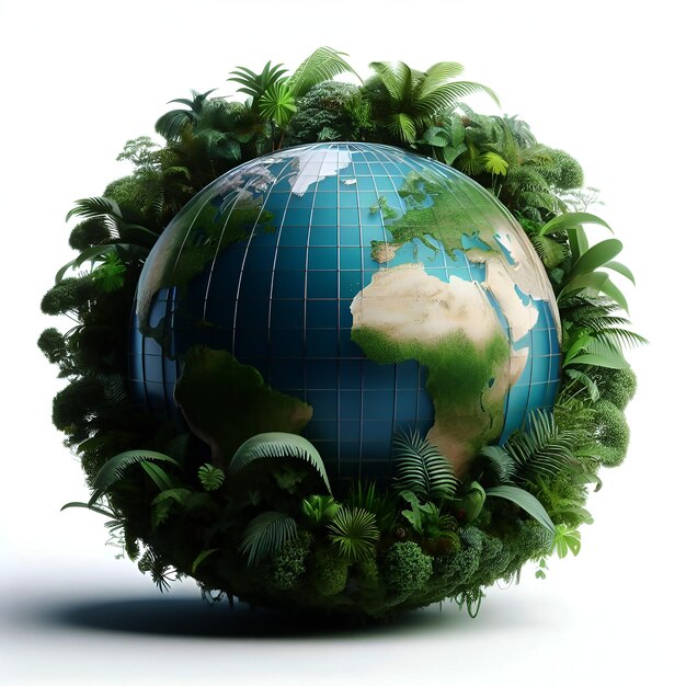 Salvar el mundo verde generado por ai