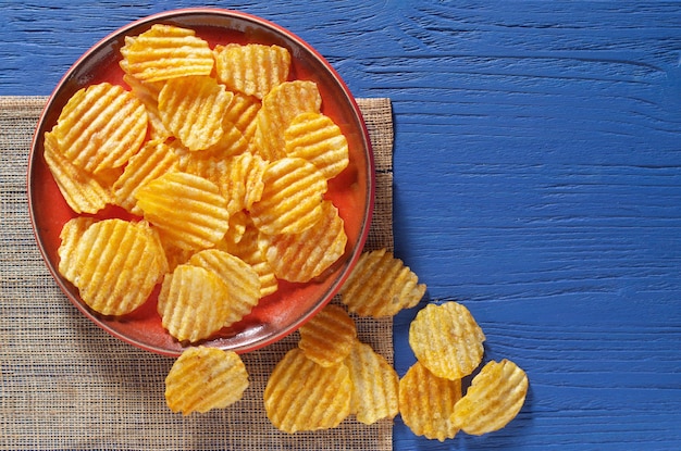 Salzige Kartoffelchips