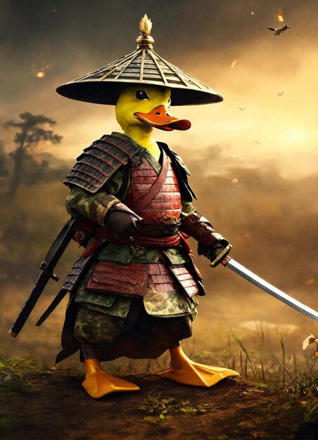 Samarai Maskottchen Shogun