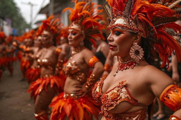 Samba en las calles Carnaval colorido en Bahía