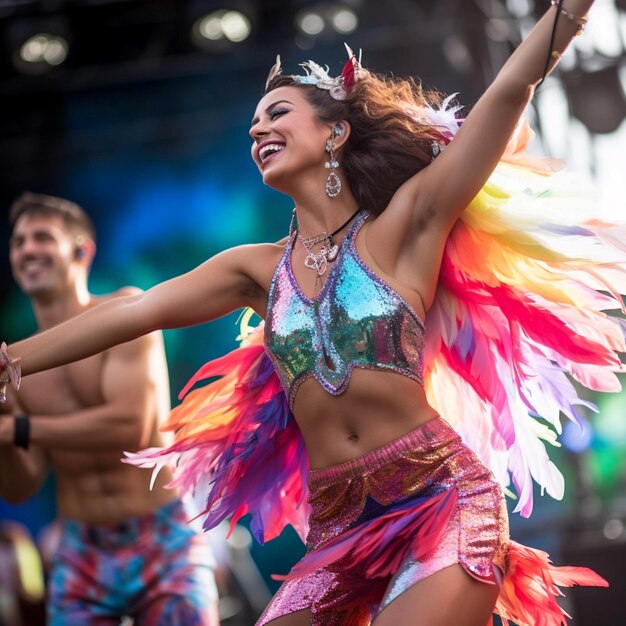 Foto samba-karnival-tänzerin