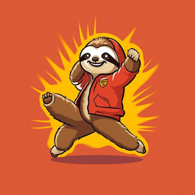 Foto samba_slothsloth_dancing_to_a_lively_samba