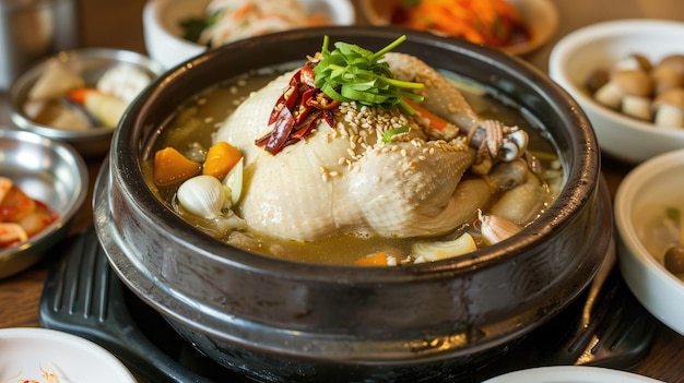 Samgyetang tradicional coreano