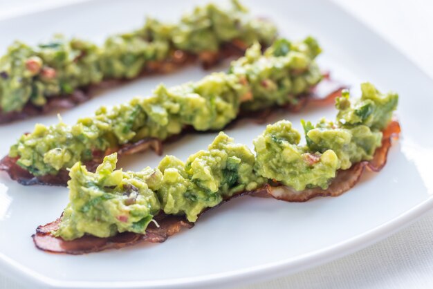 Sammies de bacon e guacamole