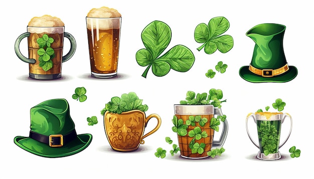 Sammlung von St. Patrick's Day-Elementen