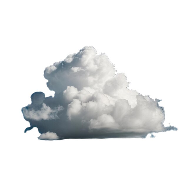 Sammlung zufälliger Formen abstrakter Wolken Cumulus verschiedene Ansichten Clip Art isoliert auf weißem b