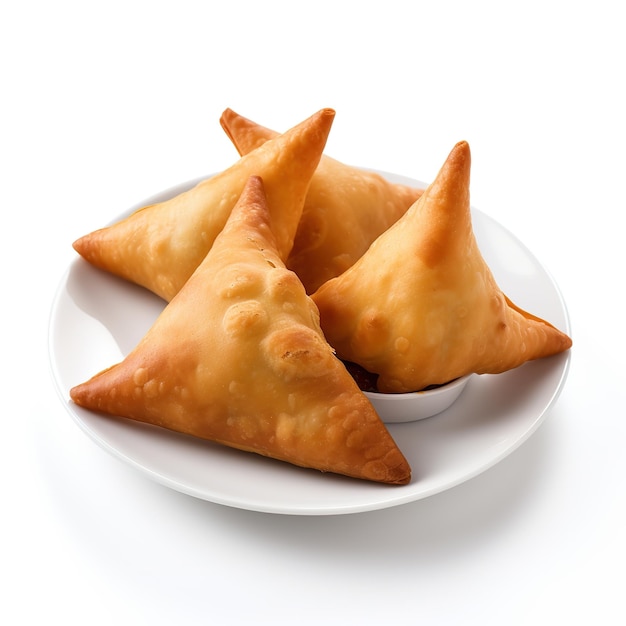 samosa isolado fundo branco