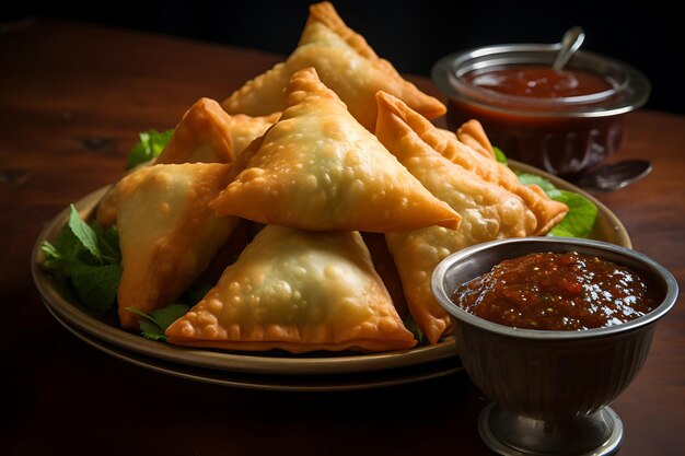 Samosas e Chutney