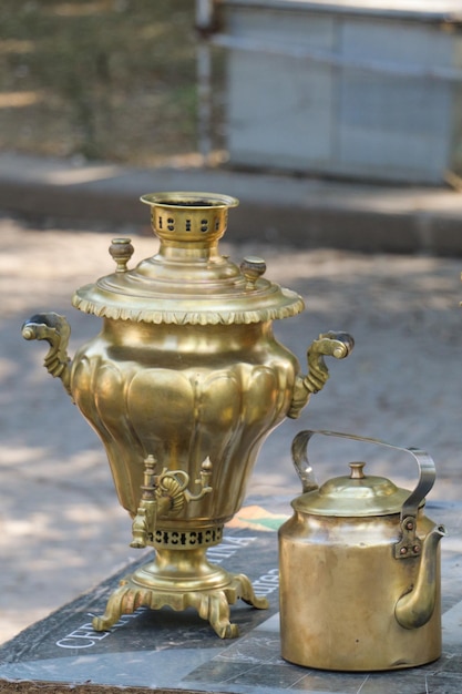 Samovar como chaleira tradicional