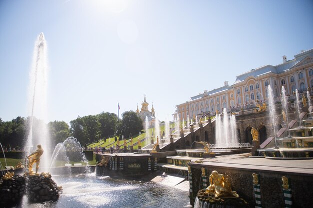 Samson-Brunnen in Peterhof Schloss Peterhof und Parkensemble Juli 2022