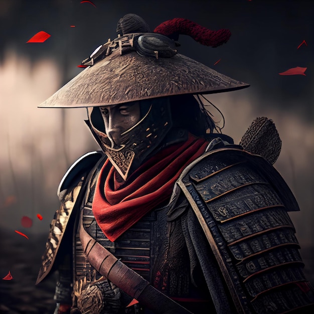 Samurai man art por IA generativa