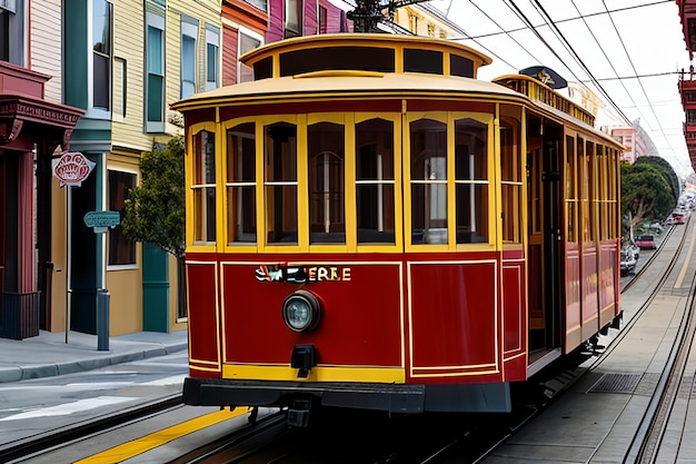 San francisco Hyde Street Cable Car California