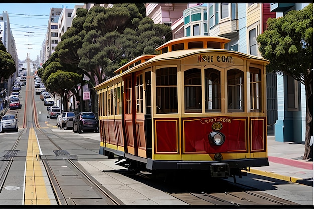 San Francisco Hyde Street Drahtseilbahn Kalifornien