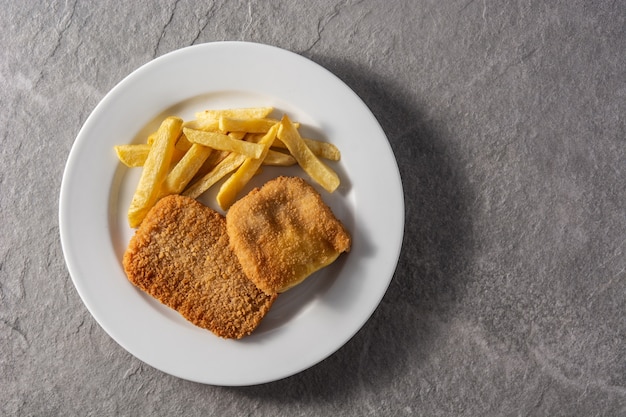 San Jacobo Steak gefüllt mit Käse und Schinken