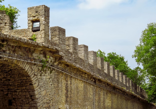 San Marino Muro de la fortaleza