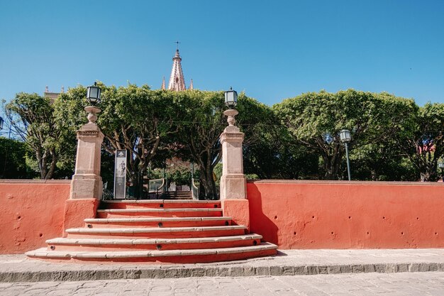 San Miguel de Allende, Landmark Parroquia De San Miguel Arcangel Kathedrale im historischen Stadtzentrum