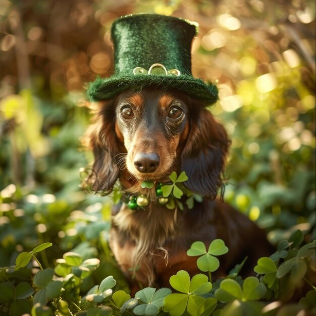 San Patricio es un perro de tamaño estándar.