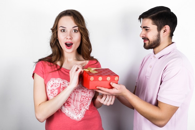 San Valentín caja días dan amor de amante