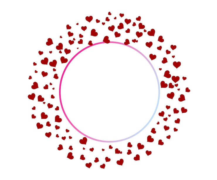 Foto san valentín en forma de corazón rojo sobre fondo blanco aislar