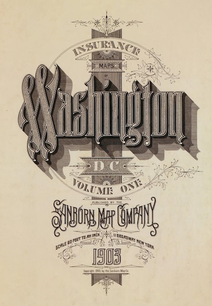 Sanborn Karte von Washington D.C. 1903