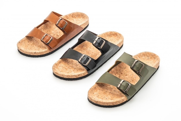 Sandalias de cuero de moda para hombre y mujer (unisex).