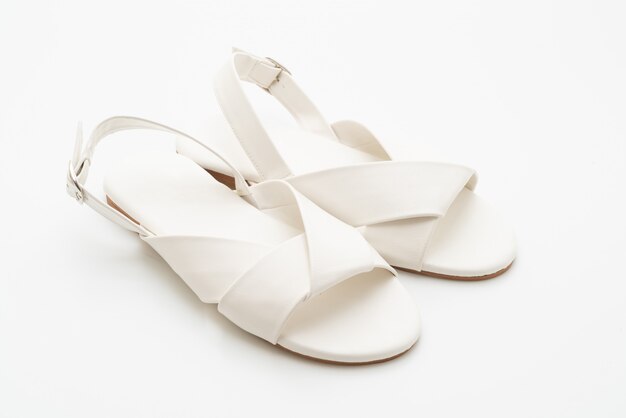 Sandalias de cuero de moda para mujer y mujer con slingback