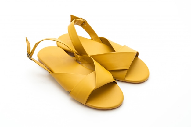 Sandalias de cuero de moda para mujer y mujer con slingback