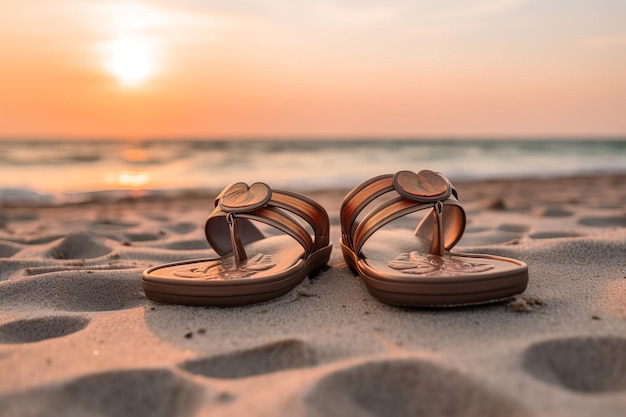 Sandalias de playa Generar Ai