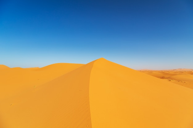 Sanddünen der Sahara-Wüste.