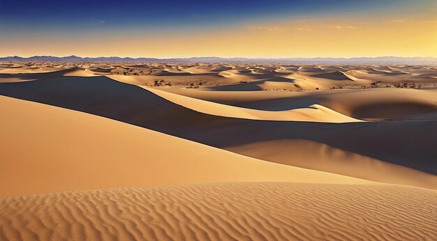 Sanddünen in der Wüste Wüste mit Wüstensand Wüstenszene mit Sand Sand in der Wüstung