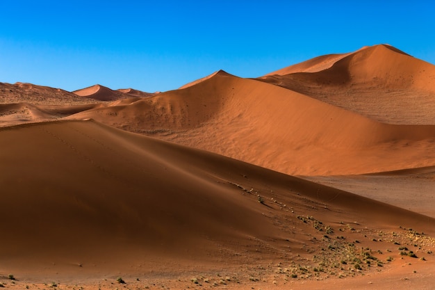 Sanddünen und blauer Himmel