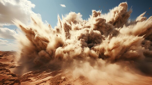 Foto sandexplosion