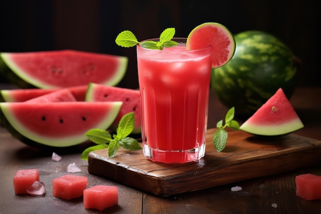 Sandía Agua Fresca Bebida Mexicana