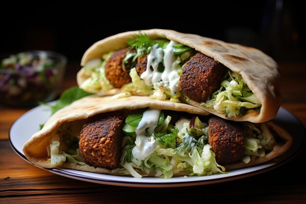 Sanduíche de Falafel de Tofu e Pita