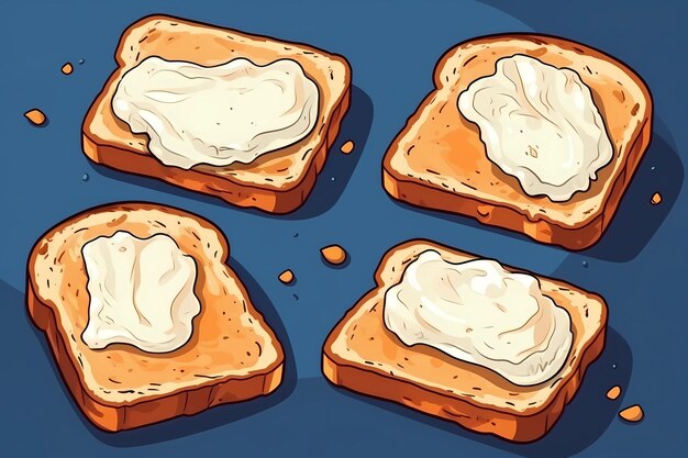 sanduíches torradas imagem de pequeno-almoço comida rápida imagens deliciosas