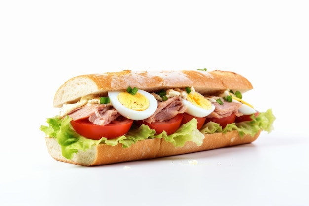 Sándwich de comida de huevo duro Generar Ai